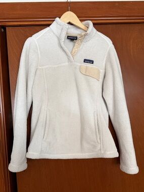 Patagonia White Sherpa Fleece Jacket